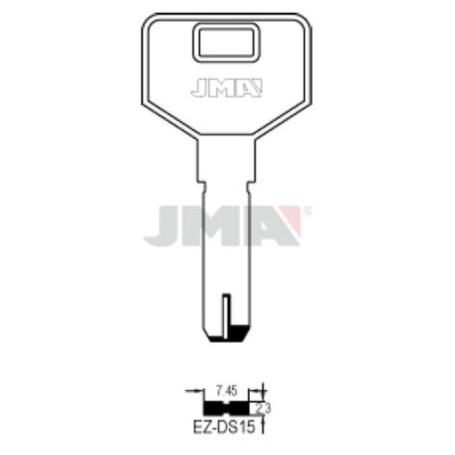 LLAVES JMA SEGURIDAD LATON MOD EZ-DS15