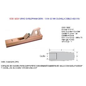 URKO GARLOPIN MADERA   13-M  50 MM CUCHILLA DOBLE 4021013