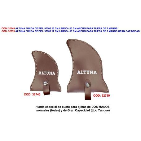 ALTUNA FUNDA DE PIEL 97003 17 CMX13CM TIJERA 2 MANOS G.CAPACIDAD