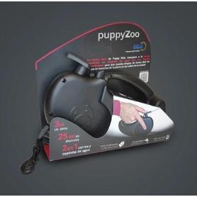 CORREA EXTENSIBLE PERRO + PULVERIZADOR DE AGUA PUPPYZOO REF 452