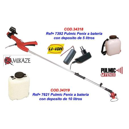 KAMIKAZE PULVER.ELECT.BATERIA PULMIC LANZA FENIX+DEPO.  5 L 7392