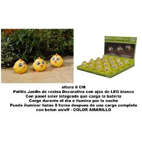 ALTUNA JARDIN POLLITO DECORATIVO RESINA AMARILLO 8 CM 6181WPM16