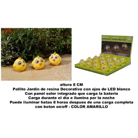 ALTUNA JARDIN POLLITO DECORATIVO RESINA AMARILLO 8 CM 6181WPM16