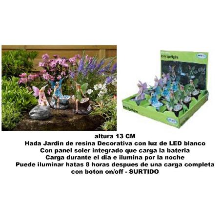 ALTUNA JARDIN HADA DECORATIVA RESINA SURTIDO 13 CM 206170