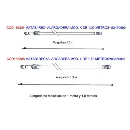 MATABI REC ALARGADERA MOD. L DE 1,50 METROS 83460872