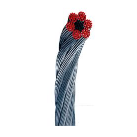 CABLE ACERO GALVA.  6 MM 6X 19+1 ROLLO 100 MT