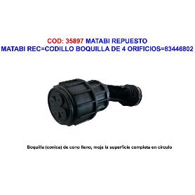 MATABI REC CODILLO BOQUILLA DE 4 ORIFICIOS 83446801