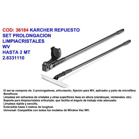 KARCHER REP SET PROLONGACION LIMPIACRISTALES WV  2 MT 2.6331110