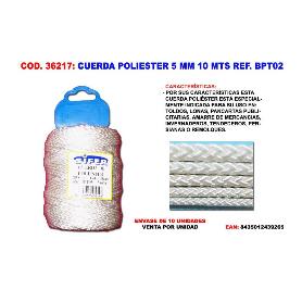 CUERDA POLIESTER 5 MM 10 MTS. BPT02