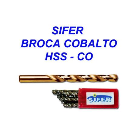 SIFER BROCA COBALTO DIN 338 HSS-CO    4,00 (CAJA 10 UNIDADES)