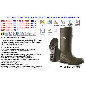 DUNLOP BOTA AGUA GOMA  PROFESIONA -20ºC PUROFORT Nº41 460843-933