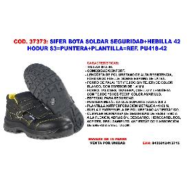 SIFER-SAFETY BOTA SOLDAR HEBILLA 42 HODUR S3 PUNT+PLANT PU418