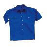 ROPA CAMISA TERGAL AZUL M-CORTA T 45-46  388