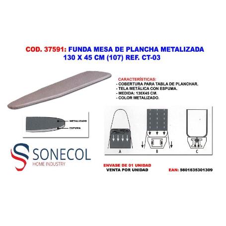 FUNDA MESA DE PLANCHA METALICA 130 X 45 (107) REF. CT-03