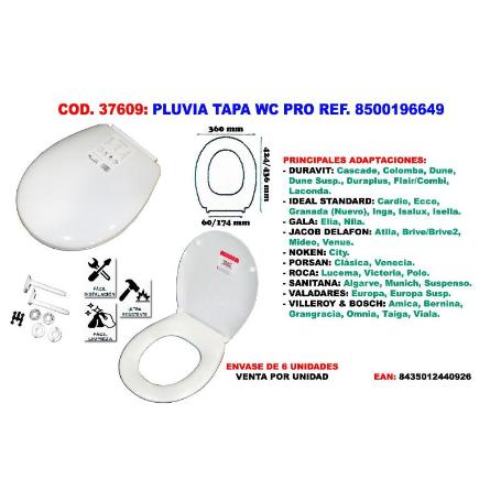 PLUVIA TAPA WC PRO REF. 8500196649