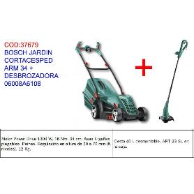 BOSCH JARDIN CORTACESPED ARM 34 + DESBROZADORA 06008A6108