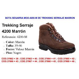 BOTA SEGARRA MOD.4200-M DE TREKKING SERRAJE MARRON TALLA 41