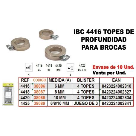 IBC 4-425 JUEGO 3 TOPES PROF.BROCAS 6-8-10