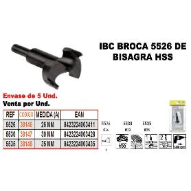 IBC 5-526 BROCA BISAGRA HSS 26 MM