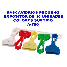 RASCAVIDRIOS PEQUEÑO EXP-10 UND.COLORES SURTIDO A-700