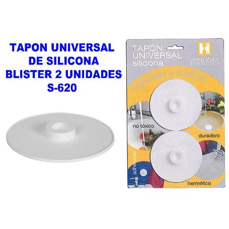 TAPON UNIVERSAL DE SILICONA BLISTER 2 UNIDADES S-620