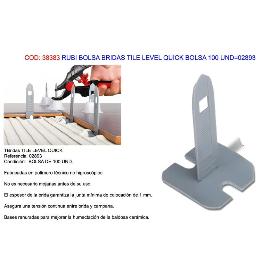 RUBI BOLSA BRIDAS TILE LEVEL QUICK BOLSA 100 UND 02893