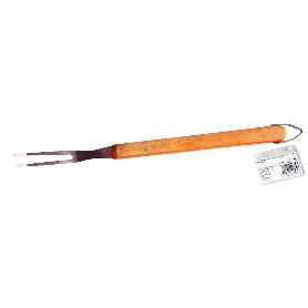 BAMBU ACC.BARBACOA TENEDOR INOX 46 CM MANGO MADERA ROBLE 450248