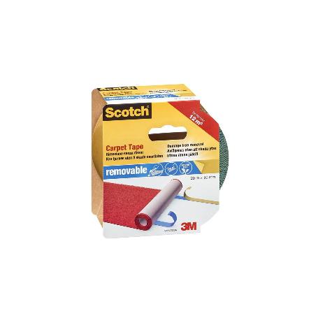 3M SCOTCH CINTA DOBLE CARA MOQUETA REMOVIBLE 20MX50MM 42032050A