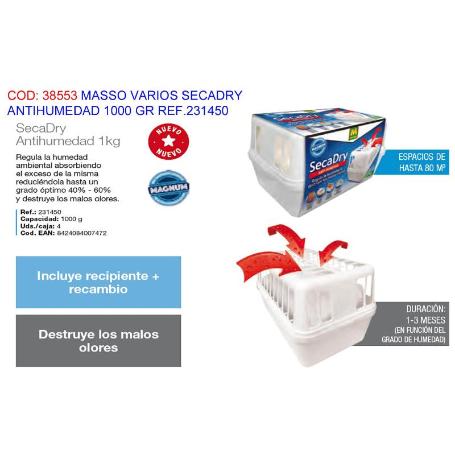 MASSO SECADRY ANTIHUMEDAD 1000 GR REF.231450