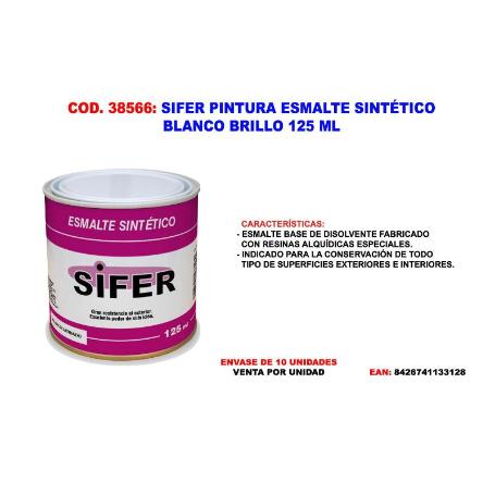 SIFER PINTURA ESMALTE SINTETICO BLANCO BRILLO 125 ML