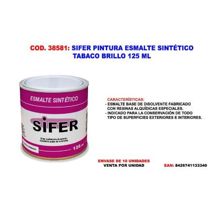 SIFER PINTURA ESMALTE SINTETICO TABACO BRILLO 125 ML