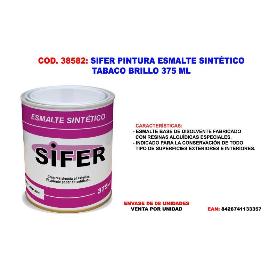 SIFER PINTURA ESMALTE SINTETICO TABACO BRILLO 375 ML