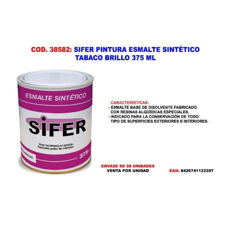 SIFER PINTURA ESMALTE SINTETICO TABACO BRILLO 375 ML