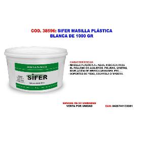 SIFER MASILLA UNIVERSAL PLASTICA TAPA GRIETAS BLANCO 1000 GR