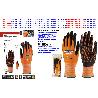 GUANTE SIFER NYLON+NITRILO PUNTOS SICRODOT T-6 NARANJA HEFESTO