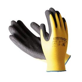 GUANTE NYLON+LATEX EN PALMA SUPERTEX  AGRICOLA AMARILL T-6 SL-01