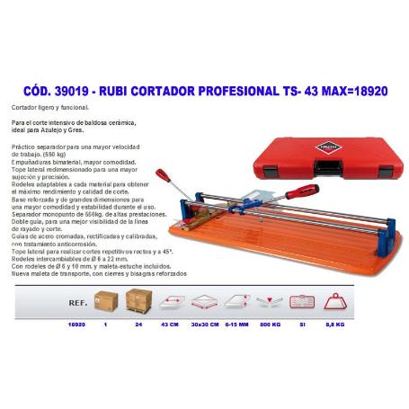 RUBI CORTADOR PROFESIONAL TS- 43 MAX 18920