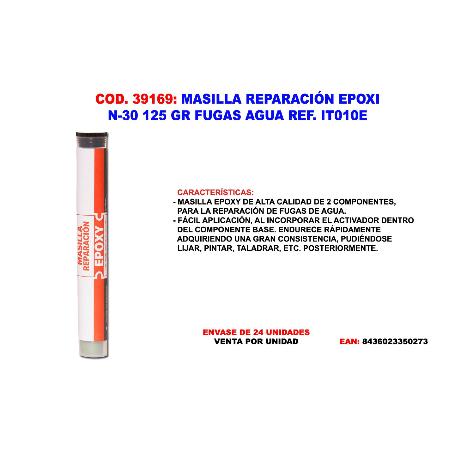 MASILLA REPARACION EPOXI N-30 125 GR FUGAS AGUA IT010E