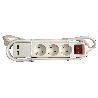 TALOX BASE MULTIPLE 3 TOMAS+2 USB INTERRUPTOR 1,5 M CABLE D03BKU