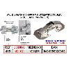 AVL BISAGRA 415 100 MM AUTOMATICA-OCULTA NIQUELADA (CANGREJO)