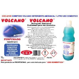 COMETODO VOLCANO DETERGENTE AMONIACAL 1 LITRO USO DOMESTICO