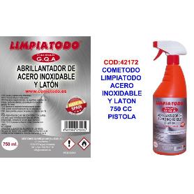 COMETODO LIMPIATODO ACERO INOXIDABLE Y LATON 750 CC PISTOLA