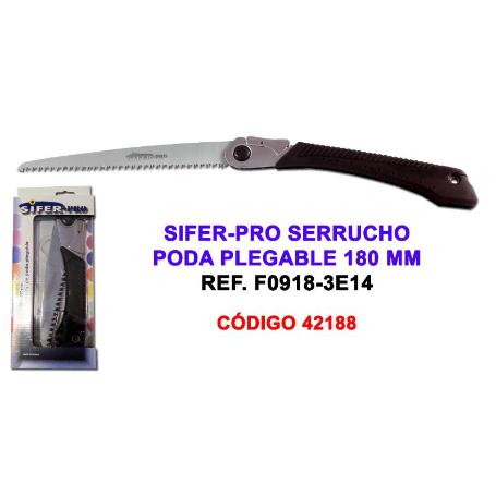 SIFER-PRO SERRUCHO PODA PLEGABLE 180 MM DENTADO JAPONE F09183E14