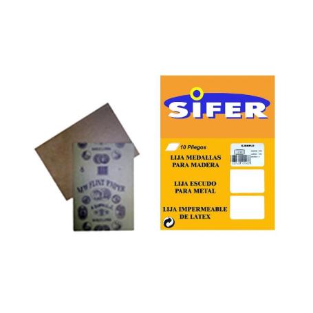 SIFER LIJA MADERA SET-10 230X280 GR 00-150