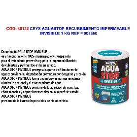 CEYS AGUASTOP RECUBRIMIENTO IMPERMEABLE INVISIBLE 1 KG 903360