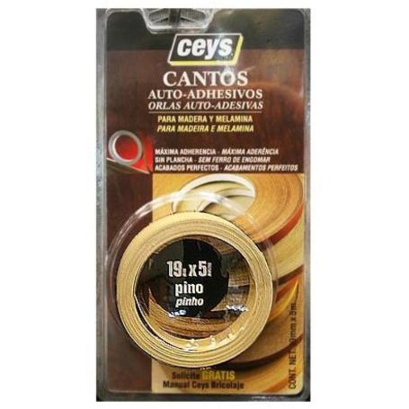 CEYS CANTO AUTOADHESIVO 5 METROSX19 MM BL.PINO 850302