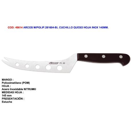 ARCOS M-POLIP.281604-BL CUCHILLO QUESO HOJA INOX 190MM