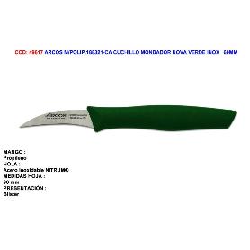 ARCOS M-POLIP.188321-CA CUCHILLO MONDADOR NOVA VERDE INOX   60MM