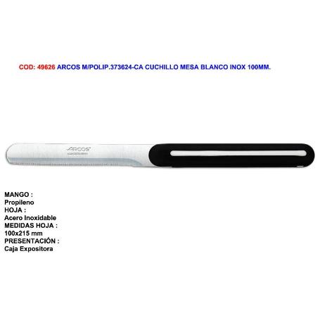 ARCOS M-POLIP.373624-CA CUCHILLO MESA BLANCO INOX 100MM.