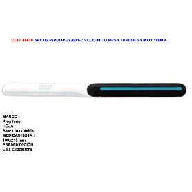 ARCOS M-POLIP.373632-CA CUCHILLO MESA TURQUESA INOX 100MM.